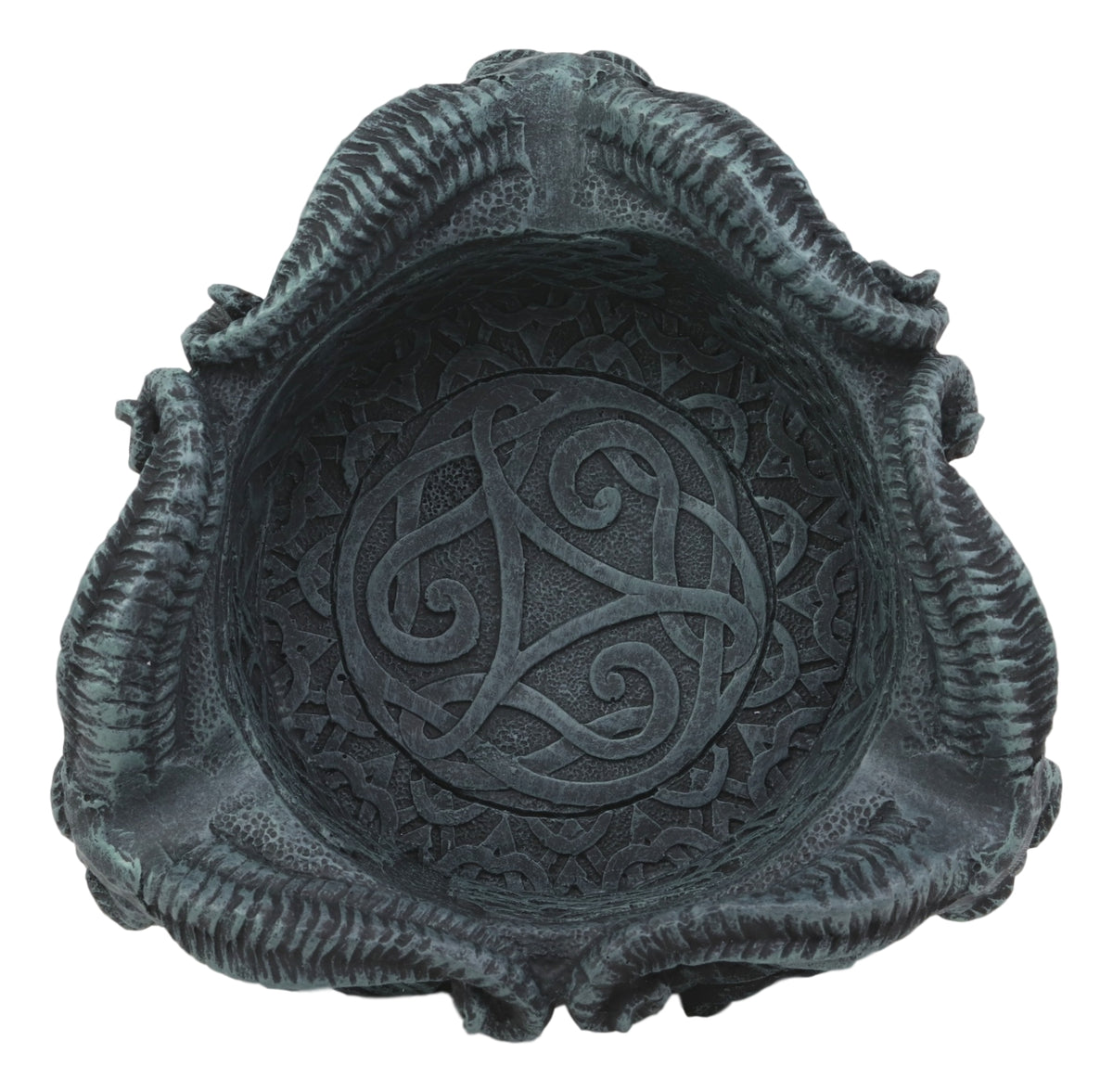Ebros Greek God Three Faces of Pan Cigarette Ashtray with Celtic Knotwork Symbol - Ebros Gift