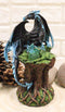 Ebros Blue Midnight Dragon Mother Guarding LED Translucent Egg Figurine Night Light