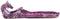 Ebros Magenta Sunset Dragon Guarding Pink Crystal River Incense Burner Holder