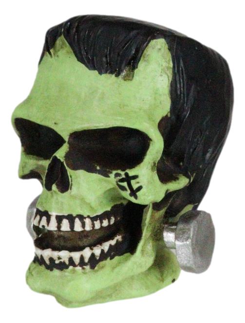 Dr Victor Frankenstein Skull Figurine 2"H Miniature Frankenskull Gothic Skeleton