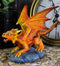 Ebros Gift Phoenix Fire Element Dragon Statue Anne Stokes Fantasy Figurine 4.5"H