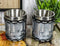 Ebros Western Novelty Revolver Pistol Gun Barrel Cylinder Shot Glass 2-Ounce Set of 2