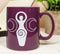 Pack Of 2 Wicca Triple Moons Spiral Goddess Bone China Coffee Mug Cups 12oz