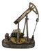 Western Rustic Vintage Nodding Donkey Pumpjack Oil Derrick Rig Pumpjack Figurine