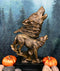 Ebros Large 15" Tall Howling Wolf Bust Statue On Museum Style Pedestal Base