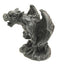 Small Stoic Winged Giant Rat Growling Gargoyle Decorative Figurine 3.25" Tall