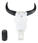 Southwest Great Plains Bison Ox Steer Bull Stencil Tooled Skull Wall Decor 19"H
