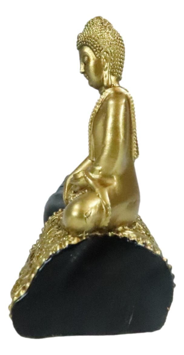 Feng Shui Yoga Shunya Mudra Golden Buddha Palm Hand Incense Burner Figurine