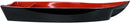 Ebros Gift Japanese Traditional Large 27.5" Long Red Plastic Lacquer Sushi Fishing Boat