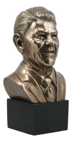 Ebros US President Ronald Reagan Bust Statue 9.25"Tall Patriotic Memorial Reaganomics