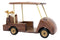Hand Made Wood Retro Classic Style Golf Cart Pit Car Wine Holder Figurine Decor