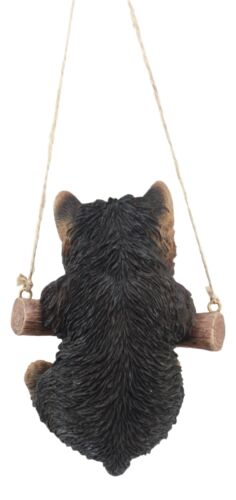 Ebros Teacup Yorkie Puppy Macrame Branch Hanger 5.5"Tall With Jute Strings
