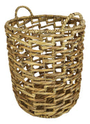 Western Farmhouse Stylish Hand Woven Nesting Storage Wicker Baskets Set Of 5