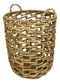 Western Farmhouse Stylish Hand Woven Nesting Storage Wicker Baskets Set Of 5