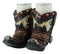 Western Fancy Pair of Cowboy Boots With Spur Salt And Pepper Shakers Holder Set