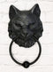 Ebros Cheshire Cat Gargoyle Door Knocker 7.25"Tall Resin Figurine Door Plaque