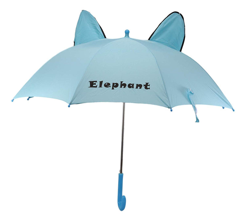 Pack of 2 Children Kids Animated 3D Pop Up Blue Safari Elephant Umbrella 33"Dia