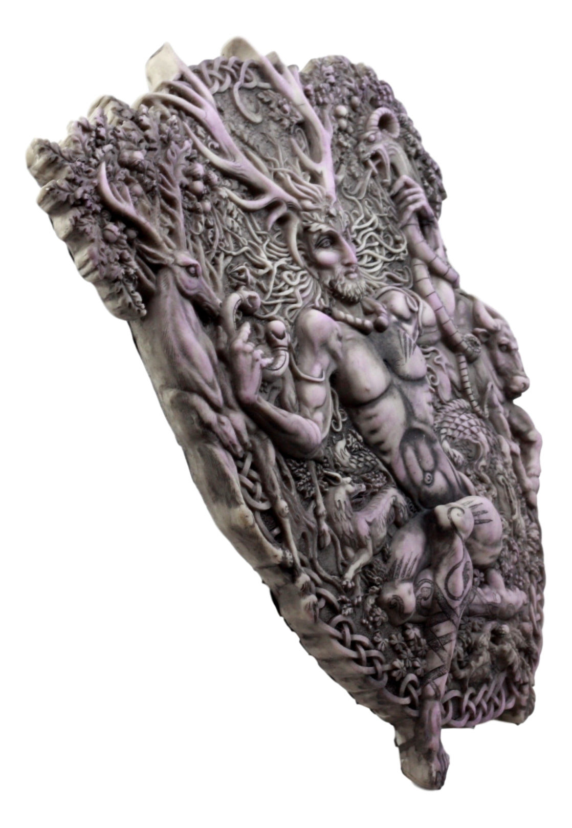 Ebros Wicca Horned God Cernunnos Wall Plaque Masculine Divinity Neopaganism - Ebros Gift