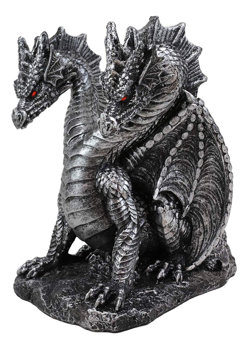 Ebros Hydra Dragon Wine Bottle Holder Statue 9" Tall Fantasy Caddy Kitchen Decor