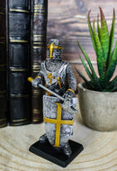 Ebros Medieval Knight Crusader Axeman Dollhouse Miniature Figurine 4" H Suit of Armor