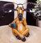 Caffeine Addict Brown Horse Drinking Coffee Eyeglass Spectacle Holder Statue