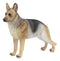 Ebros Lifelike Realistic German Shepherd Dog Statue with Glass Eyes 8.25" Long Animal Decorative Figurine