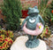Large Verdi Green Aluminum Beach Tourist With Duck Float Frog Garden Statue 20"H