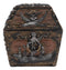 Ebros Kraken Octopus Pirate Haunted Chained Skull Treasure Chest Jewelry Box 5"L