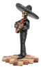 Ebros Traditional Charro Outfit Black Mariachi Band Skeleton Guitarist Statue Day of The Dead Folk Musician Figurine Dias De Los Muertos Decorative Collectible Graveyard Serenade Ideas