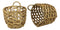 Western Farmhouse Stylish Hand Woven Nesting Storage Wicker Baskets Set Of 5