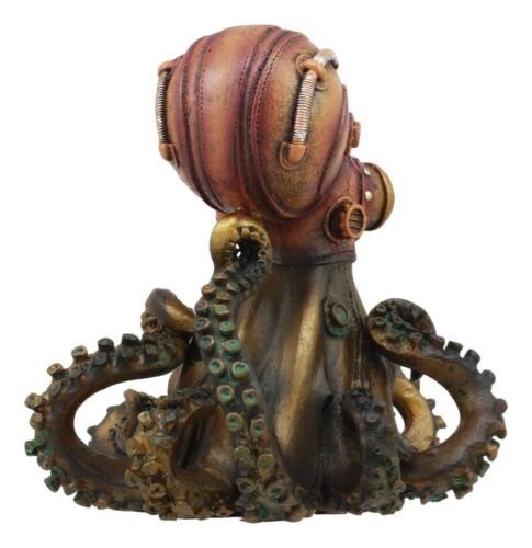 Ebros Steampunk Giant Kraken Octopus Marauder Statue 5.5"Tall Deep Sea Military