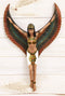 Ebros Ancient Egyptian Goddess Isis with Open Wings Wall Sculpture Decor 18"H