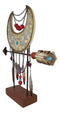 Southwestern Silver Moon Tree Of Life Arrow Dreamcatcher Feathers Desktop Plaque