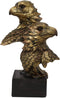 Ebros Gift 6" Tall Bald Eagle and Eaglet Head Bust Figurine with Black Pedestal
