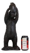 Ebros 16.25" High Aluminum Whimsical Black Momma Bear Lifting Her Cub Statue Rustic Wildlife Forest Western Cabin Decor Bears Family Bear Hugs and Kisses Figurine - Ebros Gift