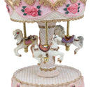 Ebros Merry Go Round Princess Pink Ponies Musical Carousel With Toyland Tune