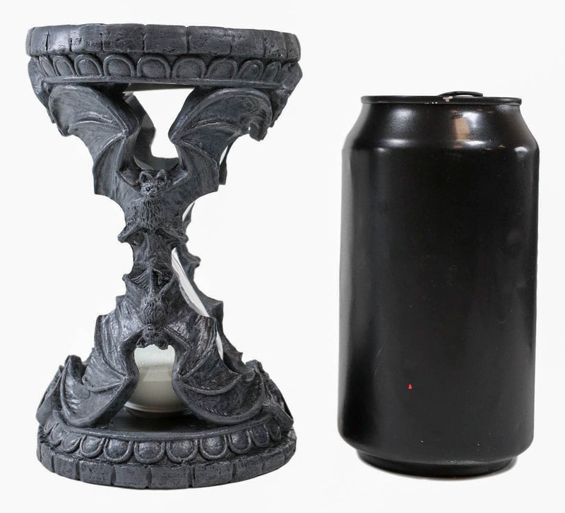 Ebros Time Waits For No Man Grim Reaper Vampire Bats Invertible Sand Timer Figurine