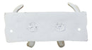 Ebros Cast Iron Vintage White Western Rustic Stag Deer Trophy Antler Rack Wall Hooks