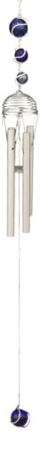 Amazing Grace Floral Cross With Gemstones Resonant Relaxing Wind Chime 40" Long