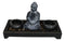 Meditating Gautama Buddha Zen Garden Kit With Pebbles And Candle Holder Barrels