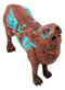 Eagle Vision Native Tribal Howling Wolf Totem Spirit Figurine Collection 6.25"L