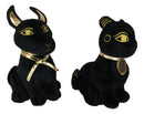 Egyptian Gods Anubis Jackal Dog And Bastet Cat Plush Toys Set Of 2 Stuffed Dolls