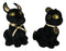 Egyptian Gods Anubis Jackal Dog And Bastet Cat Plush Toys Set Of 2 Stuffed Dolls