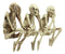 See No Evil Hear No Evil Speak No Evil Skeletons Shelf Sitter 3.75" Figurine