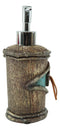 Rustic Country Western Turquoise Faux Branch Wood Liquid Soap Pump Dispenser