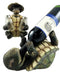 Old Wise Turtle Tortoise Wine Holder & Salt Pepper Shakers Holder Figurine Set