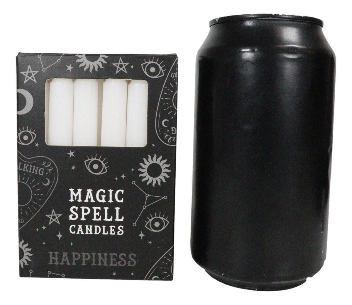 White Happiness Purity Pack of 12 Wicca Occult Witch Ritual Spell Chime Candles