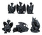 Ebros Six Faux Stone Gothic Mini Dragons Statue Set Legends And Fantasy Action Dragons