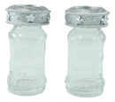 Western Cowboy Boot Spur Longhorn Concho Faux Leather Salt Pepper Shakers Set