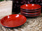 Ebros Red And Black Melamine Traditional Design Condiments Soy Sauce Dipping Plate or Dish Set of 6 Great Housewarming Gift Or Party Decor For Sushi Asian Dining Restaurant Supply
